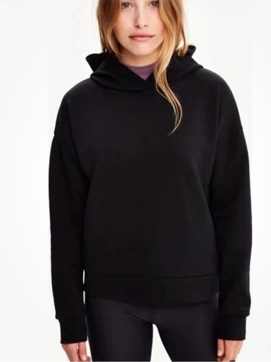 Lole Sweaters - Lolë Banff Constance Black Hoodie with Pockets, size XS